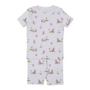 Kissy Kissy Golf Championship Printed Pink Short Snug PJ Set