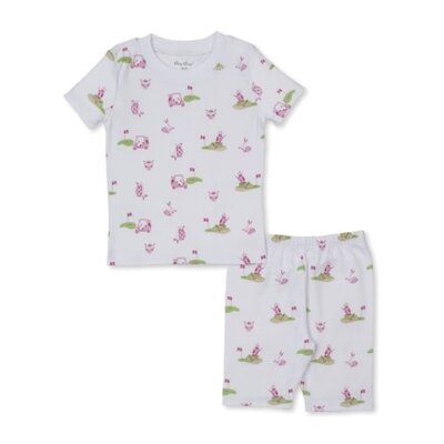 Kissy Kissy Golf Championship Printed Pink Short Snug PJ Set