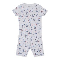 Kissy Kissy Tropical Whales Printed Blue Short Snug PJ Set