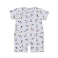 Kissy Kissy Puppy Patch Printed Short Playsuit