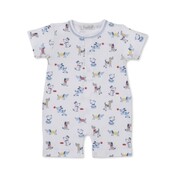 Kissy Kissy Puppy Patch Printed Short Playsuit