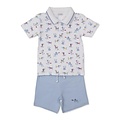 Kissy Kissy Puppy Patch Printed Bermuda Set
