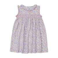 Kissy Kissy Pastel Gardens Printed Smocked Dress