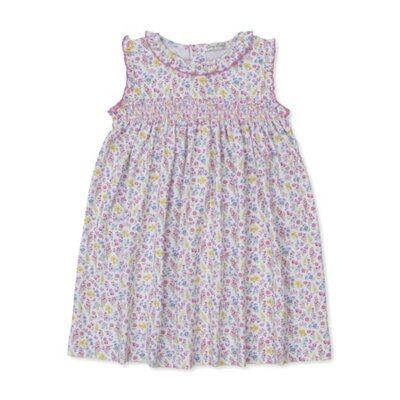 Kissy Kissy Pastel Gardens Printed Smocked Dress