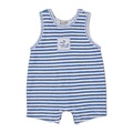 Kissy Kissy Whale Pods Lt Blue Terry Striped Sleeveless Playsuit
