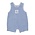 Kissy Kissy *PRE-ORDER*Whale Pods Lt Blue Terry Striped Sleeveless Playsuit
