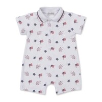Kissy Kissy *PRE-ORDER*Star Spangled Freedom Printed Short Playsuit