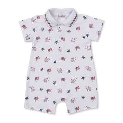 Kissy Kissy Star Spangled Freedom Printed Short Playsuit
