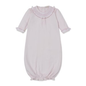 Kissy Kissy Smocked Ruffle Pink Sack