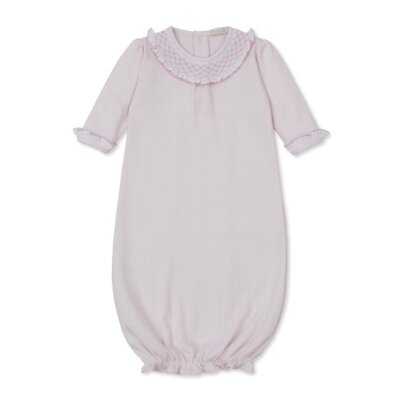 Kissy Kissy Smocked Ruffle Pink Sack