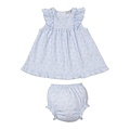 Kissy Kissy Country Gardens Lt Blue Printed Dress Set