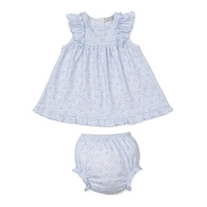 Kissy Kissy Country Gardens Lt Blue Printed Dress Set