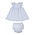 Kissy Kissy Country Gardens Lt Blue Printed Dress Set