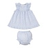 Kissy Kissy Country Gardens Lt Blue Printed Dress Set