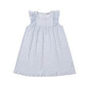 Kissy Kissy Country Gardens Lt Blue Printed Dress