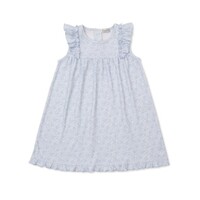 Kissy Kissy Country Gardens Lt Blue Printed Dress