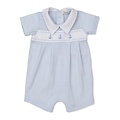 Kissy Kissy Classic Treasures Lt Blue Stripe Sailboat Short Playsuit