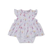 Kissy Kissy Underwater Mermaids Printed Bodysuit Dress