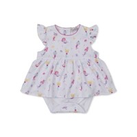 Kissy Kissy Underwater Mermaids Printed Bodysuit Dress