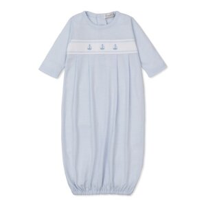 Kissy Kissy Classic Treasures Lt Blue Stripe Sailboat Sack