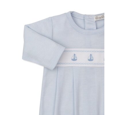 Kissy Kissy Classic Treasures Lt Blue Stripe Sailboat Sack