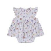 Kissy Kissy Summer Wildflowers Printed Bodysuit Dress
