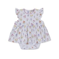 Kissy Kissy *PRE-ORDER*Summer Wildflowers Printed Bodysuit Dress