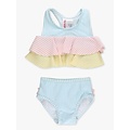 RuffleButts + RuggedButts Seersucker Flounce Bikini 2-Piece Swimsuit, with Signature Rear Ruffles