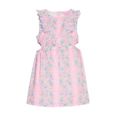 Little English | BISBY Cutout Dress - Spring Marguerite Floral
