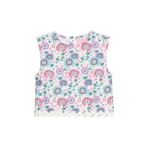 Bellavista Blooms Ric Rac Shell Top