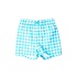 RuffleButts + RuggedButts Bright Aqua Gingham Swim Trunks