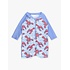 RuffleButts + RuggedButts Blue Lobster Lagoon Boys Long Sleeve One Piece Rash Guard