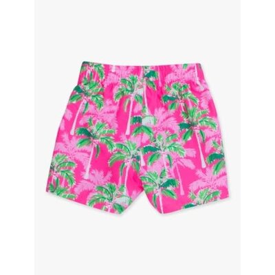 RuffleButts + RuggedButts Neon Palm Paradise Swim Trunks