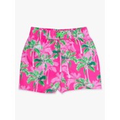 RuffleButts + RuggedButts Neon Palm Paradise Swim Trunks