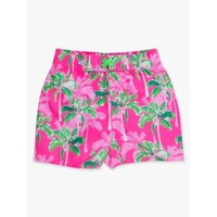 RuffleButts + RuggedButts Neon Palm Paradise Swim Trunks