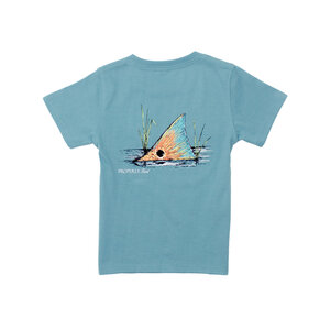 Properly Tied Coastal Sky Redfish Tail SS Tee