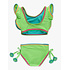 RuffleButts + RuggedButts Neon Honeydew Crochet Detail Butterfly Tankini 2-Piece Swimsuit