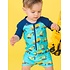 RuffleButts + RuggedButts Under Construction Boys Long Sleeve One Piece Rash Guard