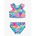 RuffleButts + RuggedButts Neon Ocean Coral Racerback Flutter Tankini