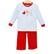 Trotter Street Kids Puppy Love Pants Set