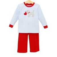 Trotter Street Kids Puppy Love Pants Set