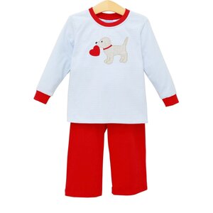 Trotter Street Kids Puppy Love Pants Set