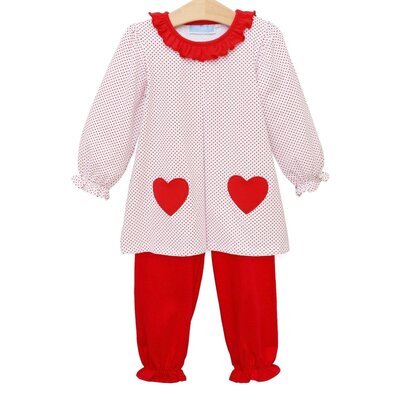 Trotter Street Kids Be Mine Bloomer Pants Set