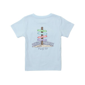 Properly Tied *PRE-ORDER*Periwinkle Beach Trip Girl's SS Tee