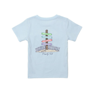 Properly Tied *PRE-ORDER*Periwinkle Beach Trip Girl's SS Tee