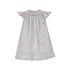 Petit Bebe Caroline Pink & Blue Liberty Floral Angel Wing Bishop