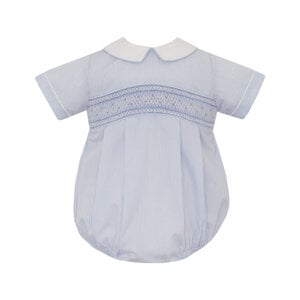 Petit Bebe Ryan Blue Tiny Stripe Boy's Bubble