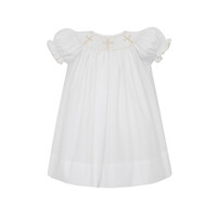 Petit Bebe Crosses White Poplin Bishop