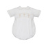 Petit Bebe Crosses White Poplin Boy's Bubble