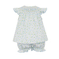 Petit Bebe *PRE-ORDER*Spring Daisies Knit Angel Wing Bishop Bloomer Set